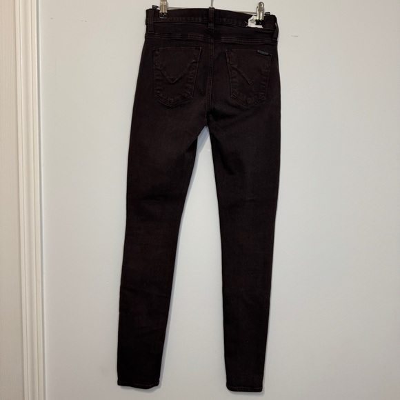 Hudson Barbara High Waist Super Skinny Jeans Size 25 Brown Stretch - Picture 2 of 15